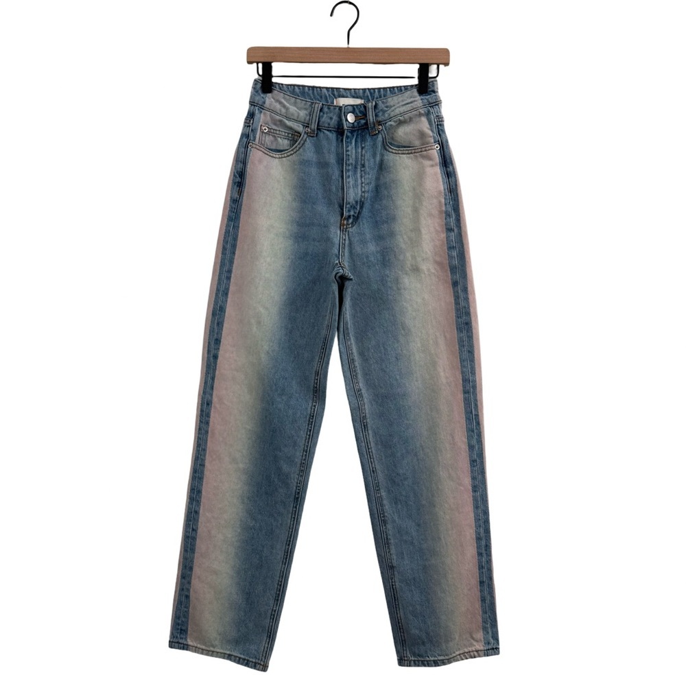 BDG Blue and Pink high-rise baggy Women's Jeans